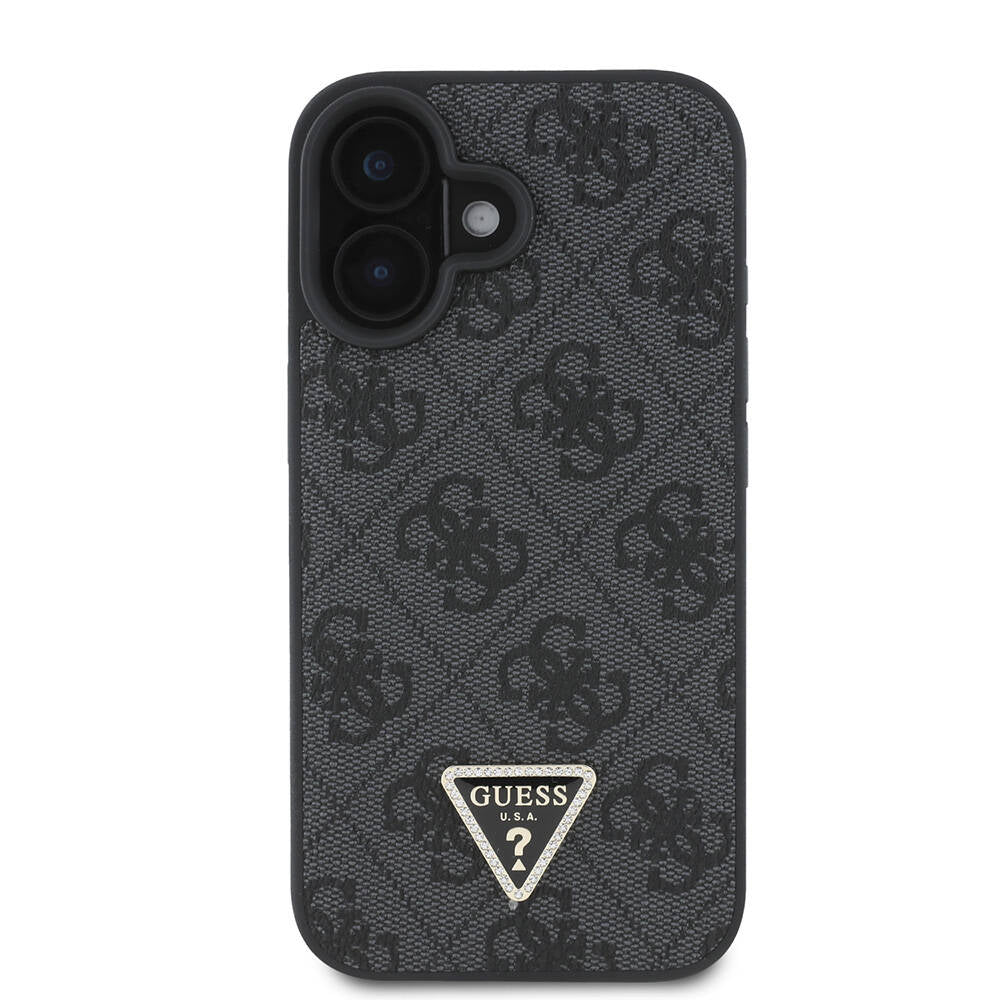 Guess iPhone 16 Plus Orjinal Lisanslı Magsafe Şarj Özellikli PU Deri 4G Desenli Taşlı Üçgen Logolu Telefon Kılıfı - 3 Guess iPhone 16 Plus Orjinal Lisanslı Magsafe Şarj Özellikli PU Deri 4G Desenli Taşlı Üçgen Logolu Telefon Kılıfı - 3